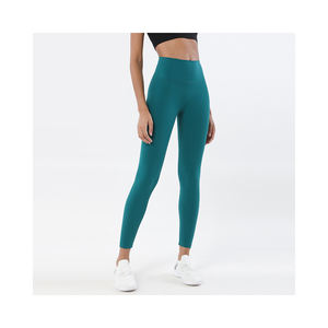 กางเกงวิ่งเอวสูงสำหรับผู้หญิงกางเกงโยคะนุ่มลายเนยออกแบบโลโก้ได้ตามต้องการ - Product Image 5