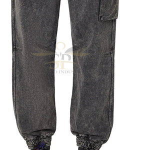 Pantalon de survêtement pour hommes de couleur unie délavé à l'acide pantalon de survêtement à séchage rapide de qualité supérieure - Product Image 5
