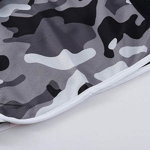 Pantalones Cortos Casuales de Malla Transpirable y de Secado Rápido para Hombre, con Logotipo Personalizado, Diseño Liso Teñido, a la Moda de Verano - Product Image 5