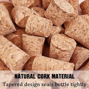 Corks Bottle Stoppers Tapered Wooden <b>Wine</b> Beverages Lids Natural Soft Wood Leak Proof Fresh Keeping Suitable <b>Wine</b> Stoppers - Product Image 6