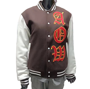 Veste universitaire pour hommes et femmes, veste bomber à lettres, veste bomber vierge, veste de baseball personnalisée - Product Image 1