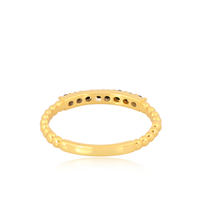 Meilleure vente Bague en argent sterling naturel 18 carats or vermeil noir onyx pierre précieuse Demi Fabrication de bijoux fins - Product Image 2