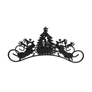 Support en T Lite en fer au design unique avec feuille d'or 3 T Lite meilleure forme pour la décoration d'éclairage de Noël Ensemble de 2 tailles moyennes - Product Image 3