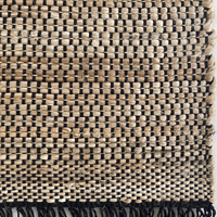 Ensemble de tapis en jute légers, réversibles et antidérapants au design moderne, tissés à la main en Inde, tapis Dhurry à tissage plat, prix compétitif