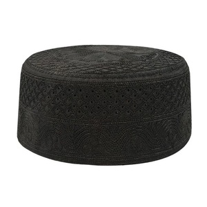 Venta al por mayor bordado trabajo impreso Gorra de fantasía sombreros musulmán Islam oración adoración gorra Kufi musulmán sombrero hombres Ramadán Eid regalo gorra - Product Image 5