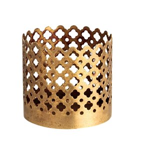 Bougie votive élégante en métal fini or faite à la main en vrac pour la maison, mariage, noël, bougie décorative de table votive - Product Image 1