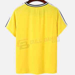 Top vente hommes 100% coton été mode T-Shirt coupe ample col rond t-shirts décontractés motif solide Streetwear haut Style d'été - Product Image 2