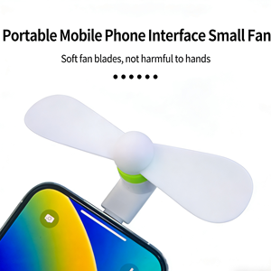 Mini Ventilador USB Eléctrico de Plástico para Teléfono, Enfriador Portátil para Android/iOS, Sin Necesidad de Batería - Product Image 2