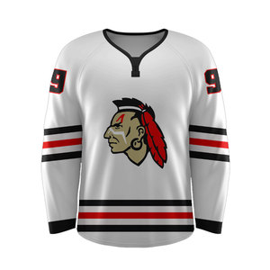 OEM ODM Custom Ice Hockey Jerseys Team Sportswear Breathable Polyester Fabric Embroidered Logo Factory Supply 2025 - Product Image 1