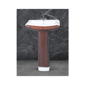 Colección única de fregadero de lavabo de mano Pedestal de diseñador de lujo de calidad asegurada de cerámica para compradores genuinos - Product Image 1