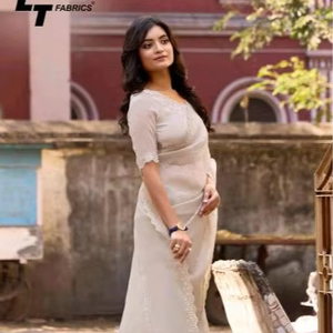 Venta al por mayor en línea NC MALAI SEDA con TRABAJO Saree Ropa india y pakistaní - Product Image 1