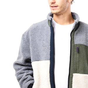 2025 meilleur matériel hommes Sherpa polaire veste grande taille automne hiver col montant haute rue Style écologique respirant - Product Image 5