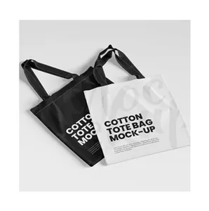 Cotton Canvas Printed Beach Bag Supermarket Grocery Carry Shopper Bags Available in Bulk Stock with Custom Logo