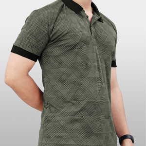 Venta al por mayor personalizado de gran tamaño Crop Running Tops Hombres 100% algodón de peso pesado de verano al aire libre Camisetas Patrón sólido de manga corta - Product Image 3