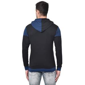 เสื้อยืดมีฮู้ดแขนยาวเข้ารูปสำหรับผู้ชายเสื้อมีฮู้ดครึ่งลายสีทึบสำหรับกีฬาฤดูหนาว - Product Image 2
