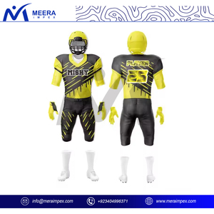 Uniforme de Fútbol Americano para Hombre de Primera Calidad, con Logotipo Personalizado Impreso, Talla Grande, Tejido Transpirable, Manga Corta - Product Image 2