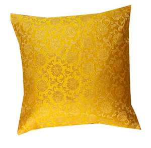 Vibrant Color Silk Cushion <b>Covers</b> 16x16 Inches, Embroidered <b>Sofa</b> Cushion <b>Cover</b> Decorative Throw Pillow Cushion - Product Image 3