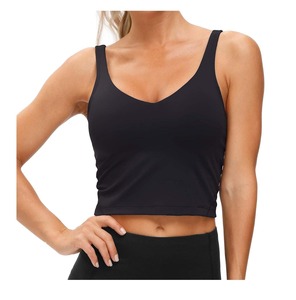 Ropa de alta calidad Yoga color personalizado Mujeres Conjunto de yoga sin costuras Trabajo Soporte medio Sujetador deportivo sin costuras - Product Image 1