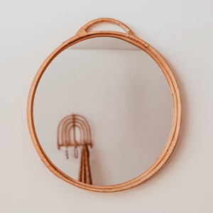 Miroir de bain en rotin boho, grande quantité, excellente qualité, décoration unique, miroirs muraux, respectueux de l'environnement - Product Image 6