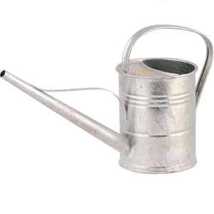 Regadera de metal robusta diseñada para el cuidado diario de las plantas, que ofrece un acabado duradero y un rendimiento de riego constante y suave. - Product Image 1