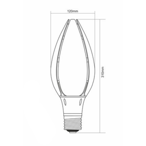 Lampada Noa LED 85 Watt E27 attacco 5000K lampioni a luce fredda - Product Image 2