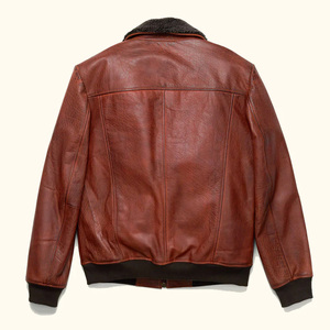 Premium Custom <b>Leather</b> Bomber <b>Jacket</b> With Personalized Logo Printing Embroidery <b>Mens</b> Womens Outerwear OEM Factory - Product Image 6