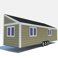 Maison mobile compacte à vendre, structure en acier, installation rapide, garantie 5 ans, taille et couleur personnalisables, chambre, entrepôt, villa