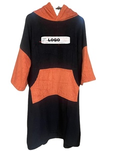 Custom Logo Cotton and <b>Bamboo</b> Surf Hooded <b>Towel</b> Poncho Eco-Friendly Organic Material Latest Design Textiles & Leather Product - Product Image 2