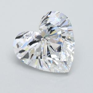 Diamante de Laboratorio con Corte Radiant en Forma de Corazón, Certificado por IGI, 4 Quilates, Color E, Claridad VS1, Calibrado, Blanco, para Joyería, Regalos, Certificado por GIA - Product Image 1