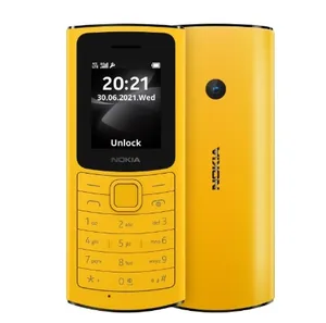 هاتف محمول مستعمل NOKIA 110 (نسخة 2021) 4g مستعمل أصلي بسيط فائق الرخص كلاسيكي هاتف مفتوح القفل