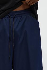 กางเกงวอร์มและกางเกงขายาวผ้าไนลอนสีบล็อกโพลีเอสเตอร์แนววินเทจทรงหลวมลำลองขนาดพลัสไซส์ - Product Image 3