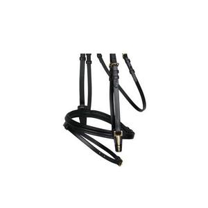 Bridon anglais royal en cuir noir Ashmira Equestrian avec rênes rembourrées en caoutchouc |   Couleur personnalisable Haute qualité |   Ventes en forte croissance - Product Image 2