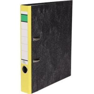 DIN A4 50mm <b>File</b> Folder 100% Recycled Paper in Yellow NEUTRAL GOODS - Product Image 1