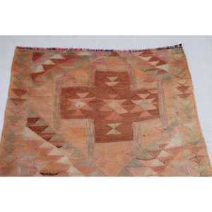 พรมวินเทจขนาด 3x10.9 ฟุต สีส้มสไตล์ตุรกี พรมลายตะวันตกเฉียงใต้ - Product Image 5