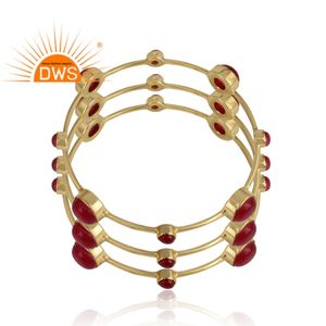 Joyería vendedora caliente de la piedra preciosa del cuarzo rojo de la aventurina natural de la plata esterlina 925 para el regalo de las mujeres para ella - Product Image 3