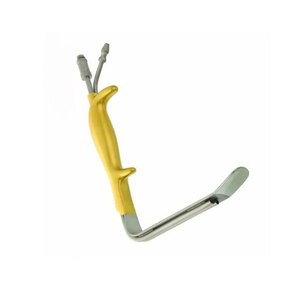 Retractor de Fibra Óptica con Mango Recubierto de Oro, Acero Inoxidable Alemán, Instrumento Quirúrgico Manual, Iluminación de Precisión Mejorada - Product Image 2