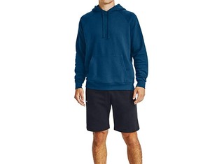 Vente en gros de sweats à capuche en molleton pour hommes, 100% coton, poids lourd, 220 g/m², avec logo brodé personnalisé, pour l'automne - Product Image 3