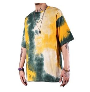 Personalizada de alta calidad logotipo personalizado estilo callejero Tie Dye Camiseta cuello redondo impreso hombres manga corta tie Dye camiseta - Product Image 2