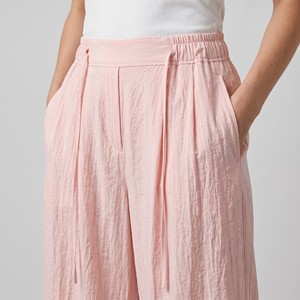 Pantalones holgados y ligeros con cordón y cintura elástica, 100% viscosa, talla única (tallas 38–44) - Product Image 3