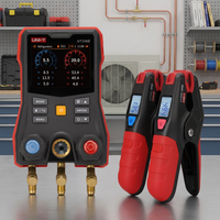 UNI-T UT336E KIT Manifold numérique + Pompe à vide de précision Gamme : 70 L/min 2,5 CFM pour la maintenance et la réparation de systèmes de réfrigération