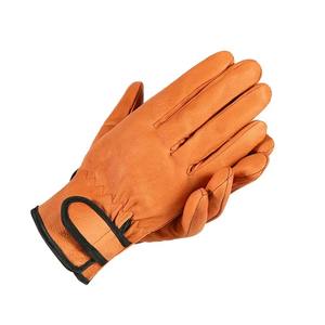 Gants de travail en cuir Grain de peau de vache à fermeture à tirer Spot Clean durable gant de travail en cuir - Product Image 3