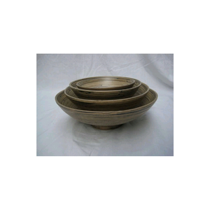 Bol en bambou écologique pour servir la salade et les fruits Bol en bambou naturel fait à la main Léger et durable Idéal pour un usage domestique - Product Image 3