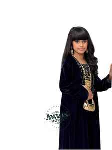 Robe Kaftan en Velours pour Femmes AWAIS HOUSE, Manches Longues, Ornements Perlés, Écologique, Modeste, Soirée Formelle, Simple - Product Image 5