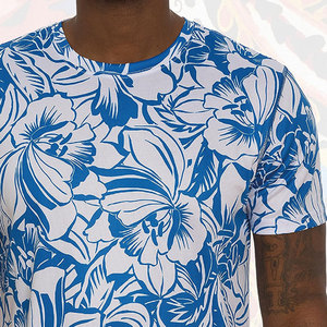 Camisetas Casuales para Hombre, Sublimadas, Ecológicas, de Poliéster/Algodón, Secado Rápido, Transpirables, con Estampado Gráfico Personalizado, Cuello Redondo - Product Image 5