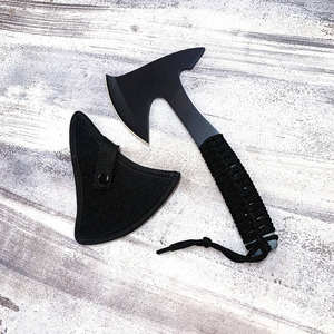 Hacha Táctica de Supervivencia para Campamento, Portátil, Pequeña, de Acero con Alto Contenido de Carbono, con Parte Trasera Plana, con Logotipo Personalizado - Product Image 6