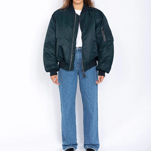 Chaqueta Bomber para Mujer de la Mejor Calidad, Diseño Sencillo, Manga Larga, Puños Acanalados y Cuello Alto - Product Image 6