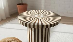 Table basse en os incrusté de qualité supérieure, meubles de salon pour usage résidentiel et commercial, en vrac - Product Image 4