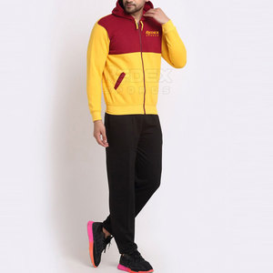Survêtements d'hiver pour hommes de qualité supérieure, légers, à capuche, unis, vêtements de jogging, 100% coton, respirants, séchage rapide, REDEX - Product Image 2