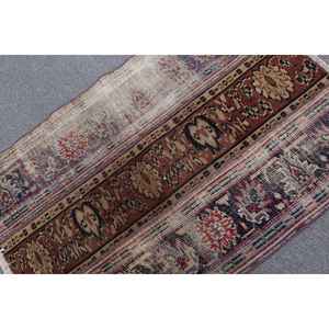 Alfombra Turca Vintage de 2.7x3.8 pies, Alfombra Pequeña, Alfombra Azul Marroquí - Product Image 4