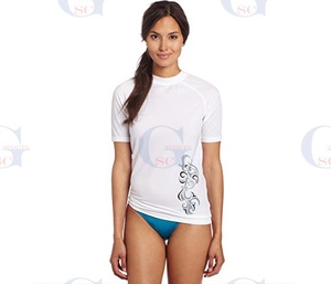 MMA BJJ – protection contre les éruptions cutanées pour femmes, manches courtes avec impression par sublimation de meilleure qualité, tissu ultra doux, protection contre les éruptions cutanées pour femmes - Product Image 5